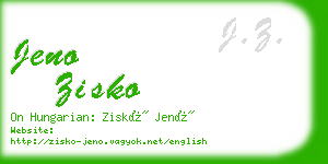 jeno zisko business card